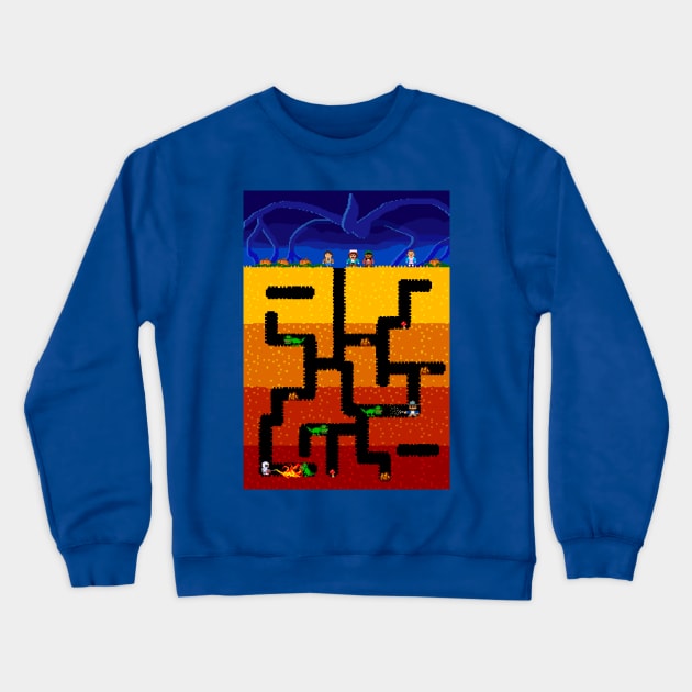 Stranger Dig Dug Crewneck Sweatshirt by forsureee